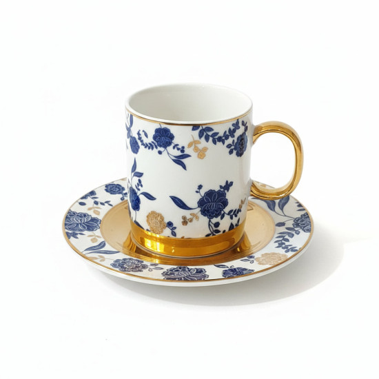 Coffee Cup and Saucer Set - 12 Pcs